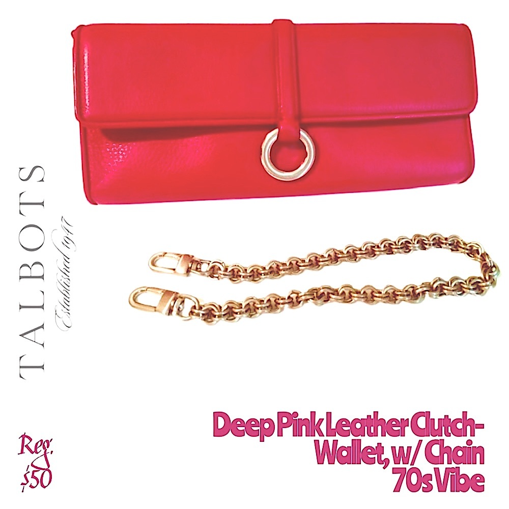 Ann Taylor Vibrant Pink Clutch/Bag/CardHolder💕